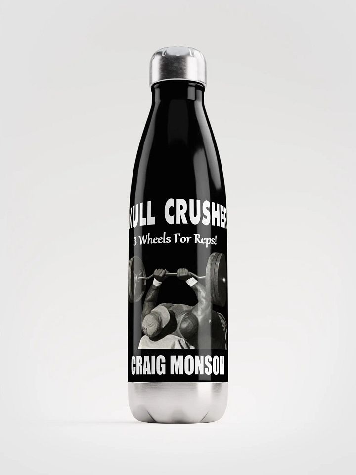 Craig Monson Three Wheels For Reps! Stainless Steele Water Bottle product image (1)