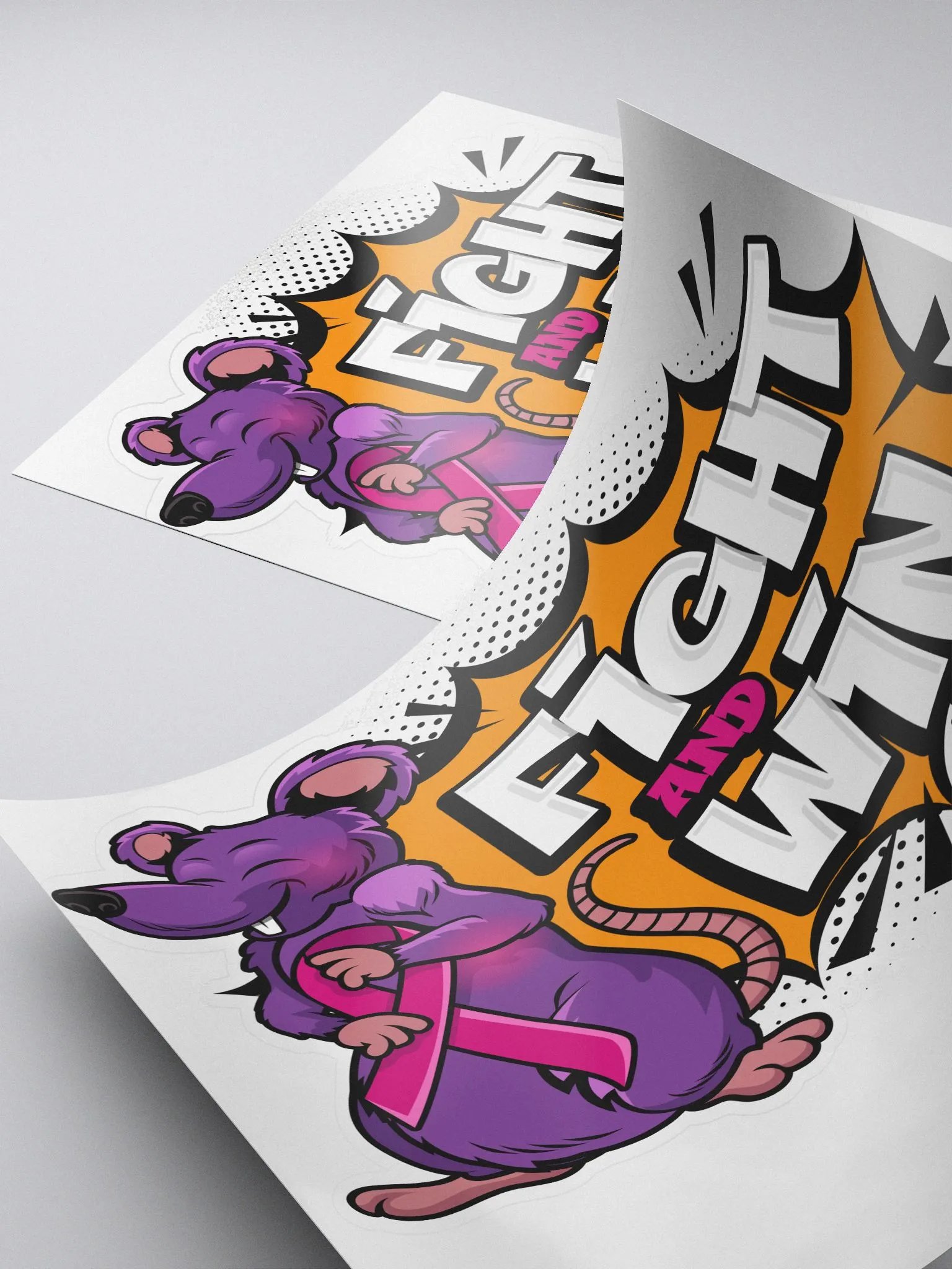 DesRatBreastCancer Logo Sticker product image (4)