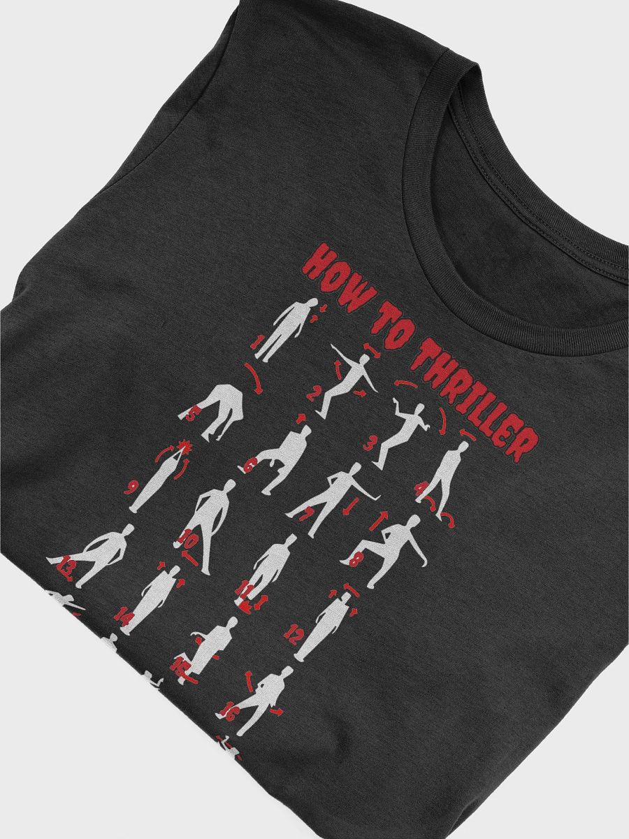 Step by Step Thriller Dance Instructions Halloween T-Shirt, Unisex Michael Jackson Classic Tee product image (6)