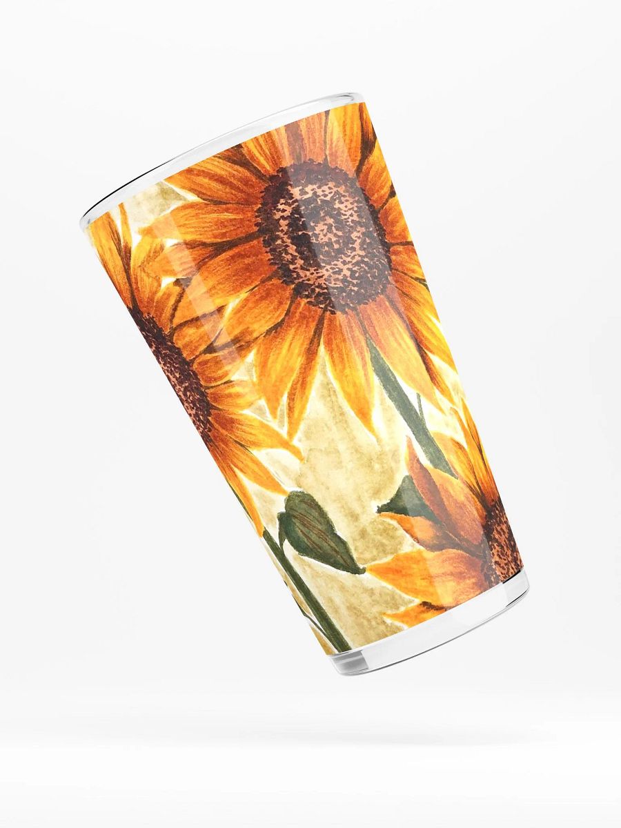SUNFLOWERS pint glass product image (4)