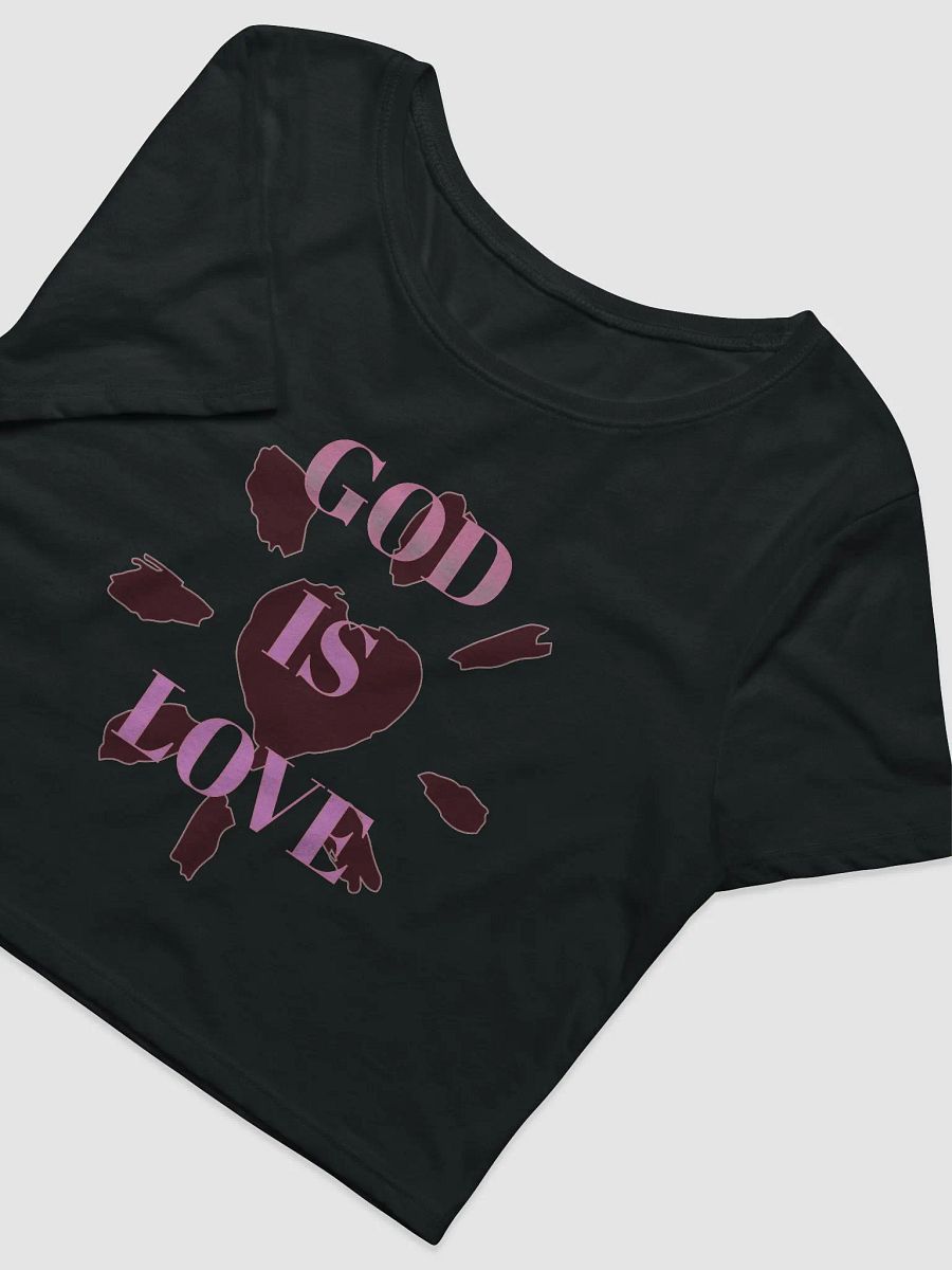 God is love-Bella Canvas Women's Crop Baby Tee product image (3)