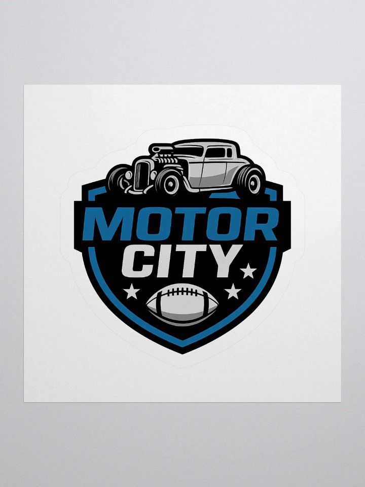 MOTOR CITY FOOTBALL STICKER product image (1)