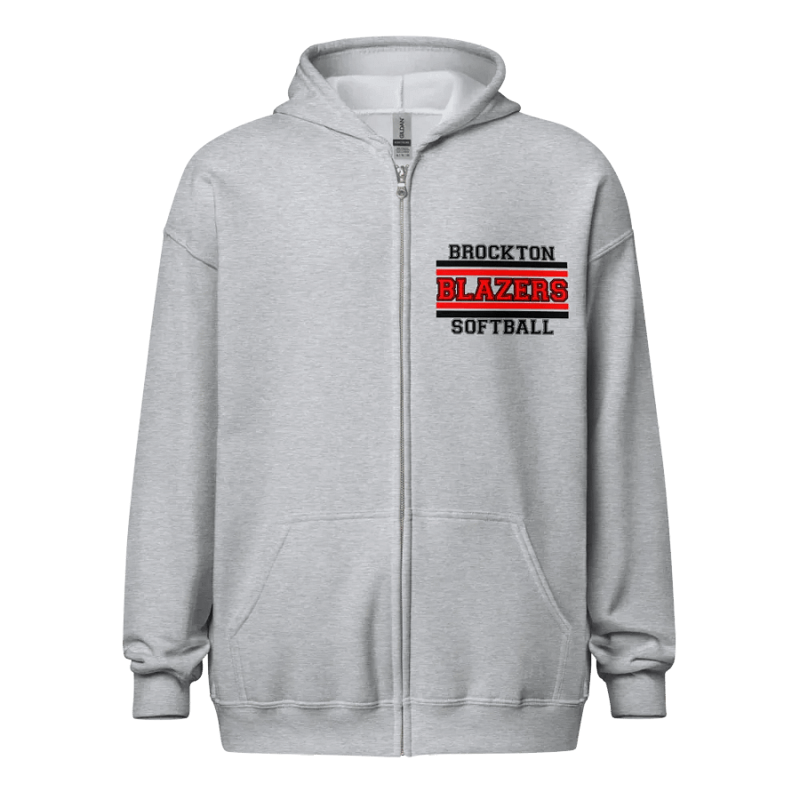 Brockton Blazers Softball Zip Hoodie - Gray product image (1)