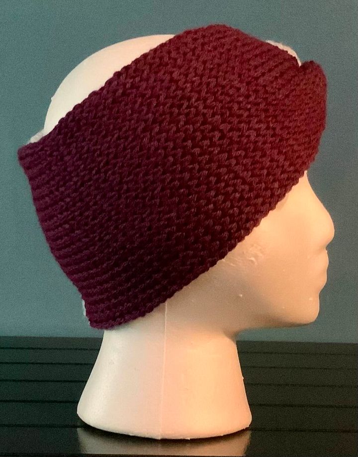 Mixed Berry and light grey Ear Warmers Regular Width product image (2)