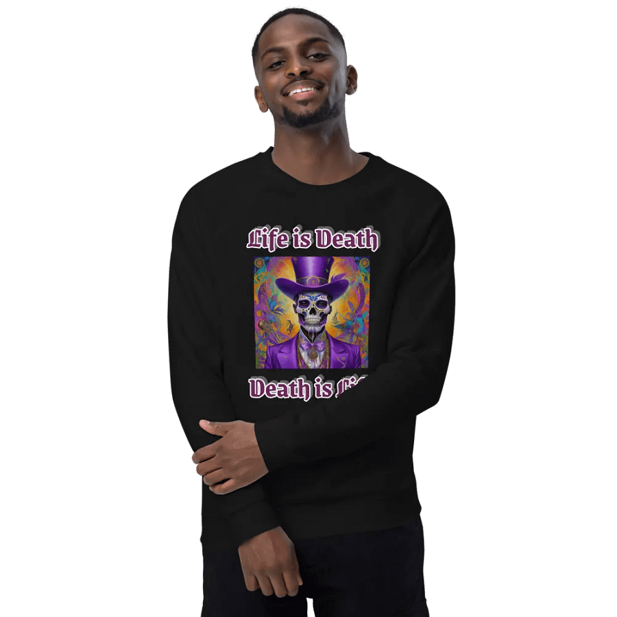Death is Life Unisex Organic Sweatshirt product image (6)