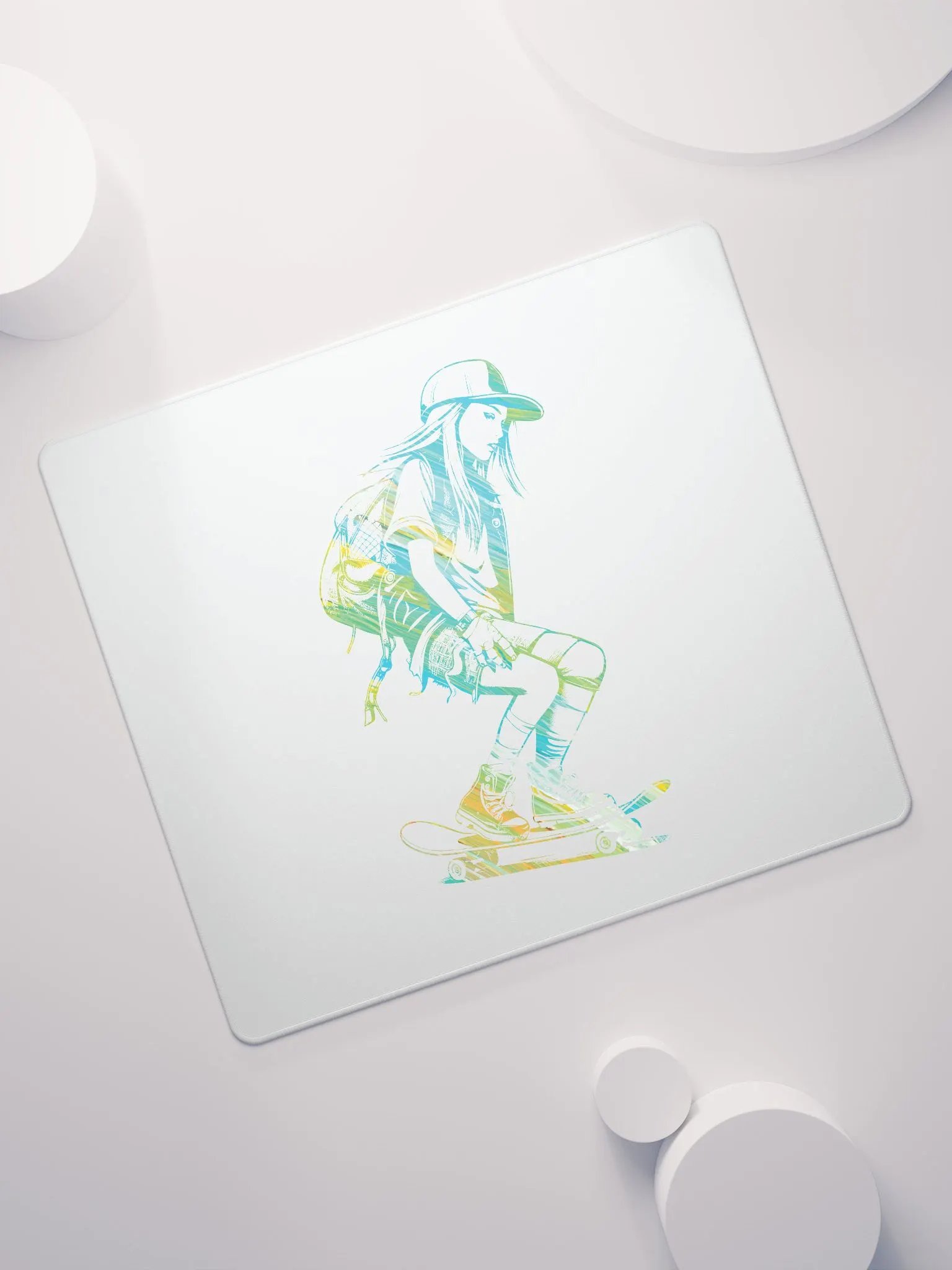 GIRL ON SKATEBOARD Skateboard, skateboarding, skater, skate, retro, vintage, girl, skateboarder, woman, skating, skate clothing product image (7)