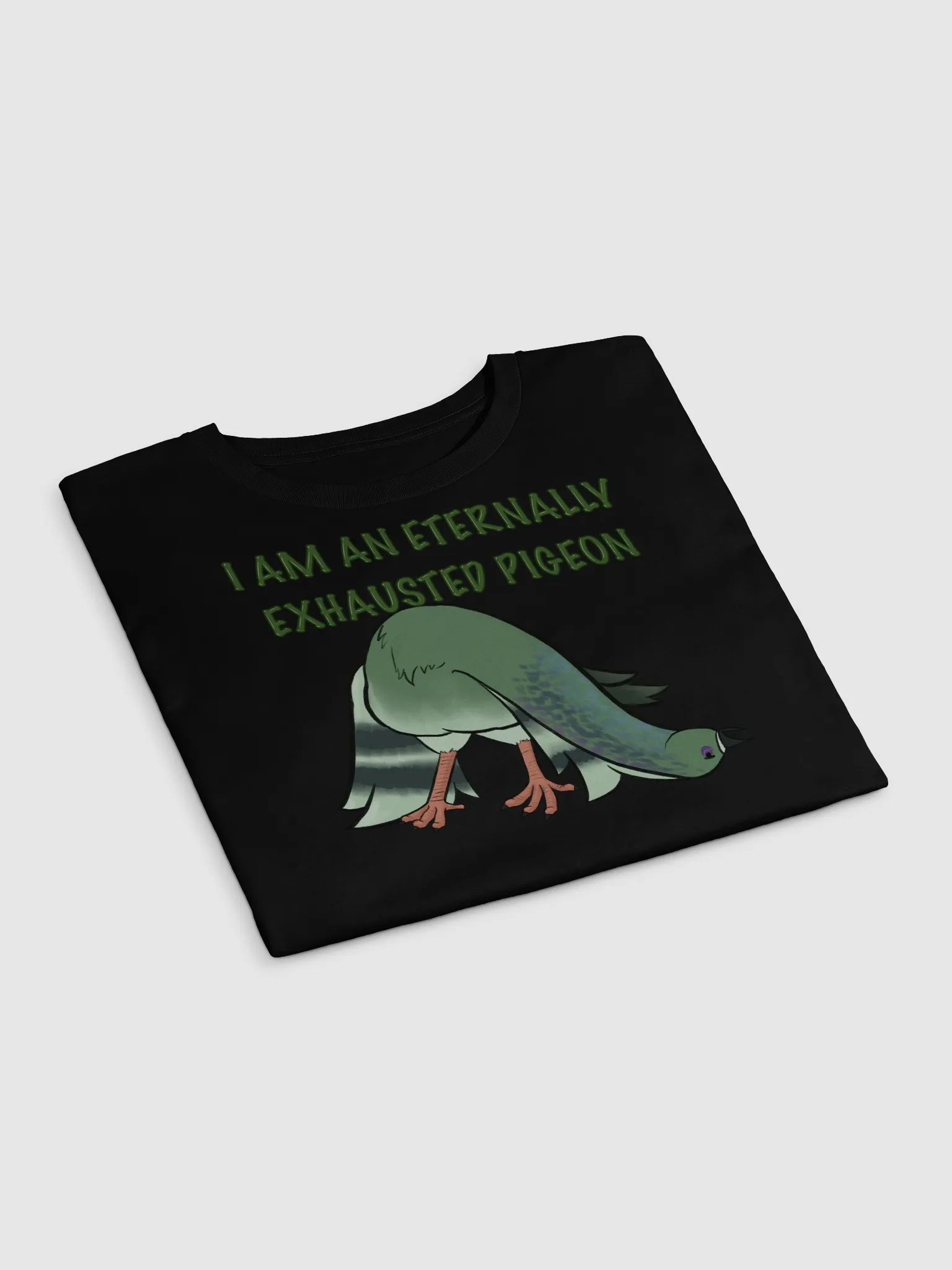 Eternally Exhausted Pigeon Crop Top product image (3)