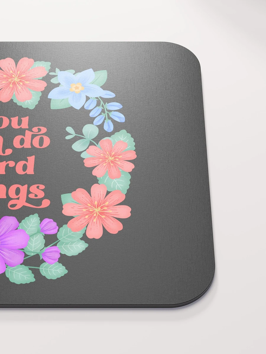 You can do hard things - Mouse Pad Black product image (5)