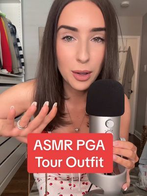 I ended up not wearing the hat btw #asmr #whispering #outfitinspo #pgatour #outfitoftheday #relaxingvideos 