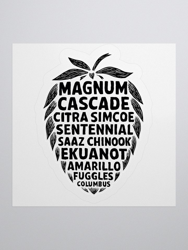 Hop Varieties Sticker product image (2)