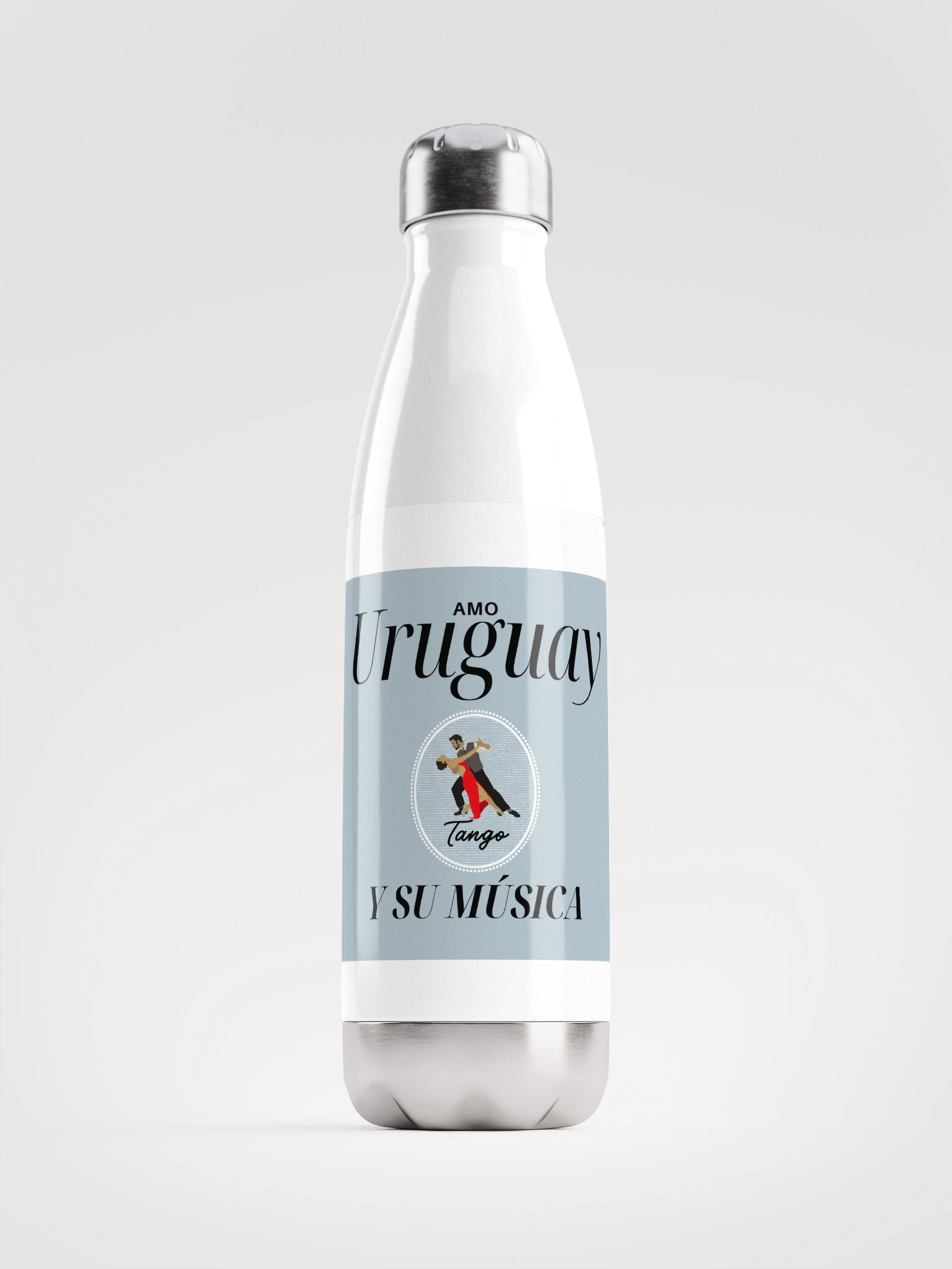 URUGUAY MUSIC TANGO Steel Water Bottle product image (1)