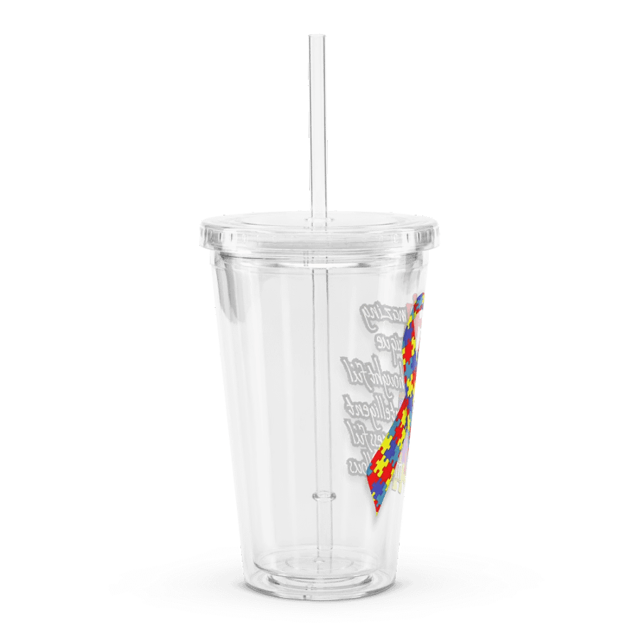 Autism Awareness - Double Wall Clear Plastic Tumbler product image (3)