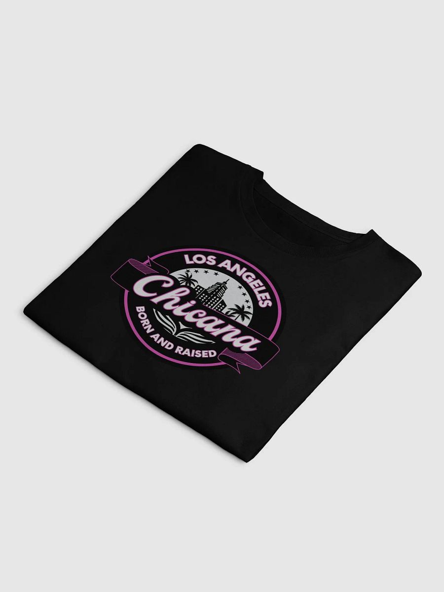 Chicana Born and Raised in LA Crop Top T-Shirt product image (3)