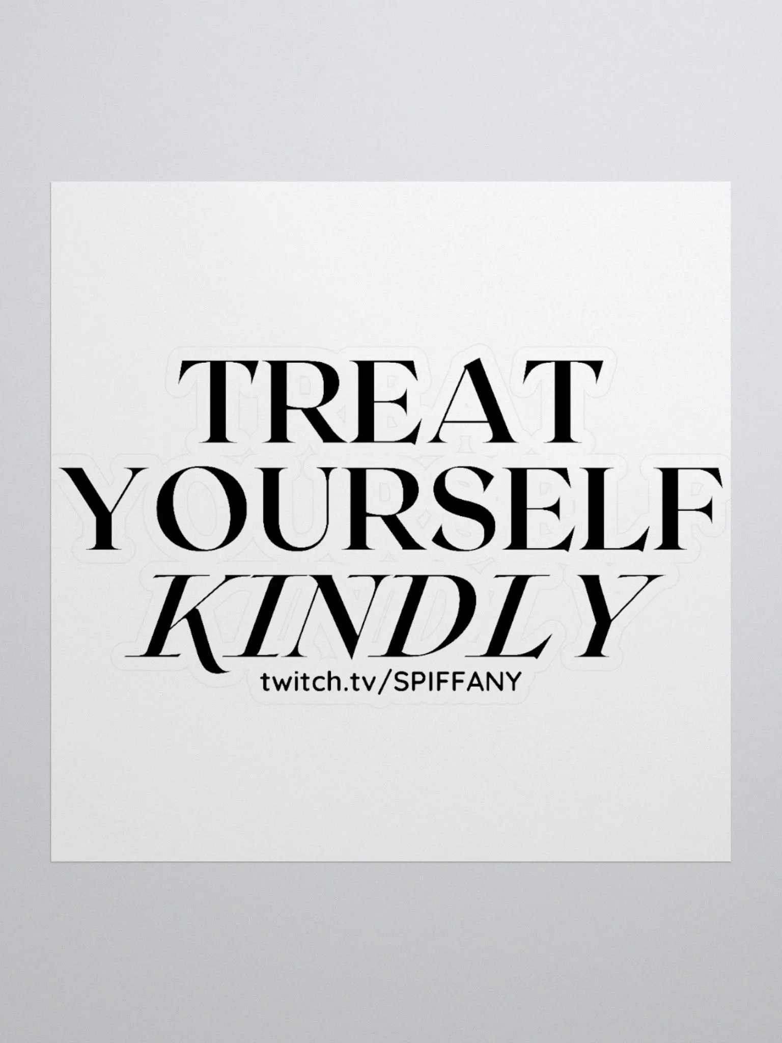 Kindly Sticker | Black product image (2)