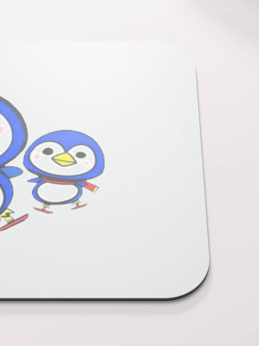 Festive Ice Skating Penguins Mouse Pad product image (5)