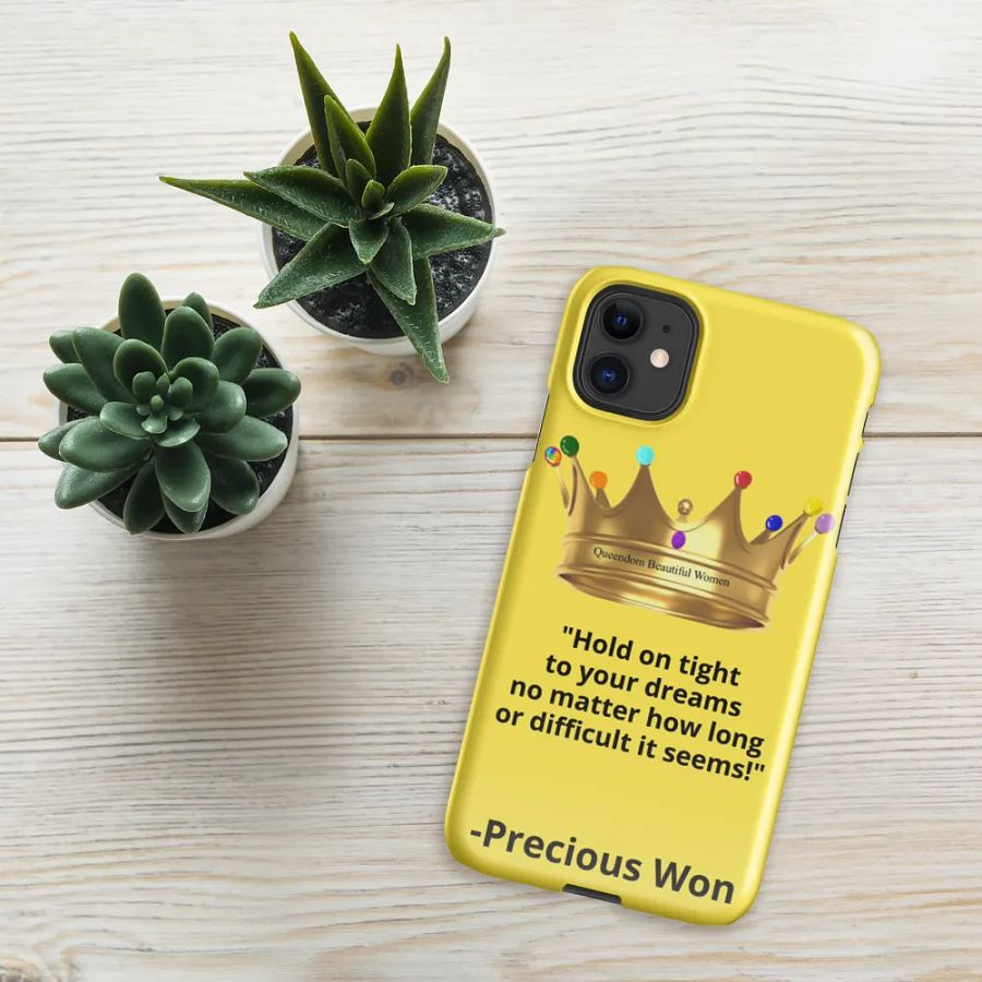 Queendom Beautiful Women iPhone® Snap Case (Yellow/Citrine) product image (4)