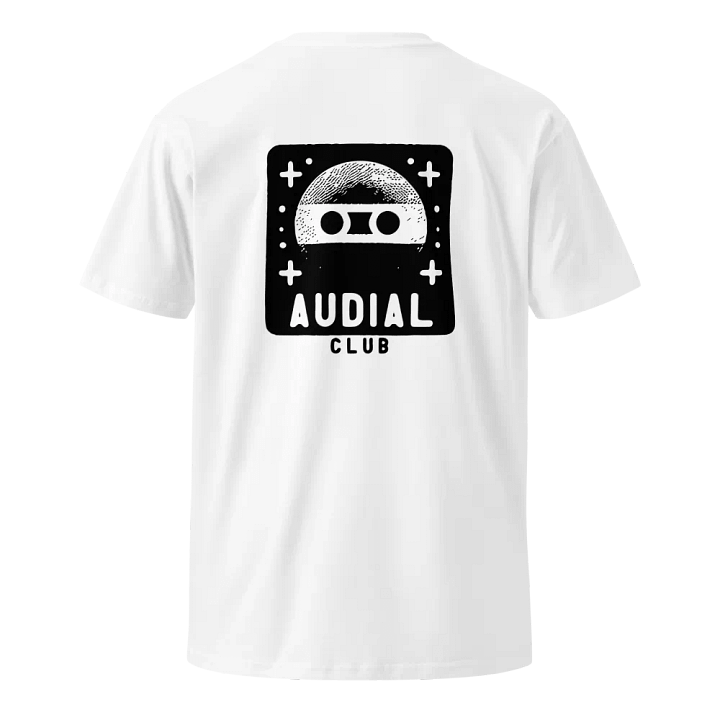 Audial Club White T-Shirt back Logo product image (1)
