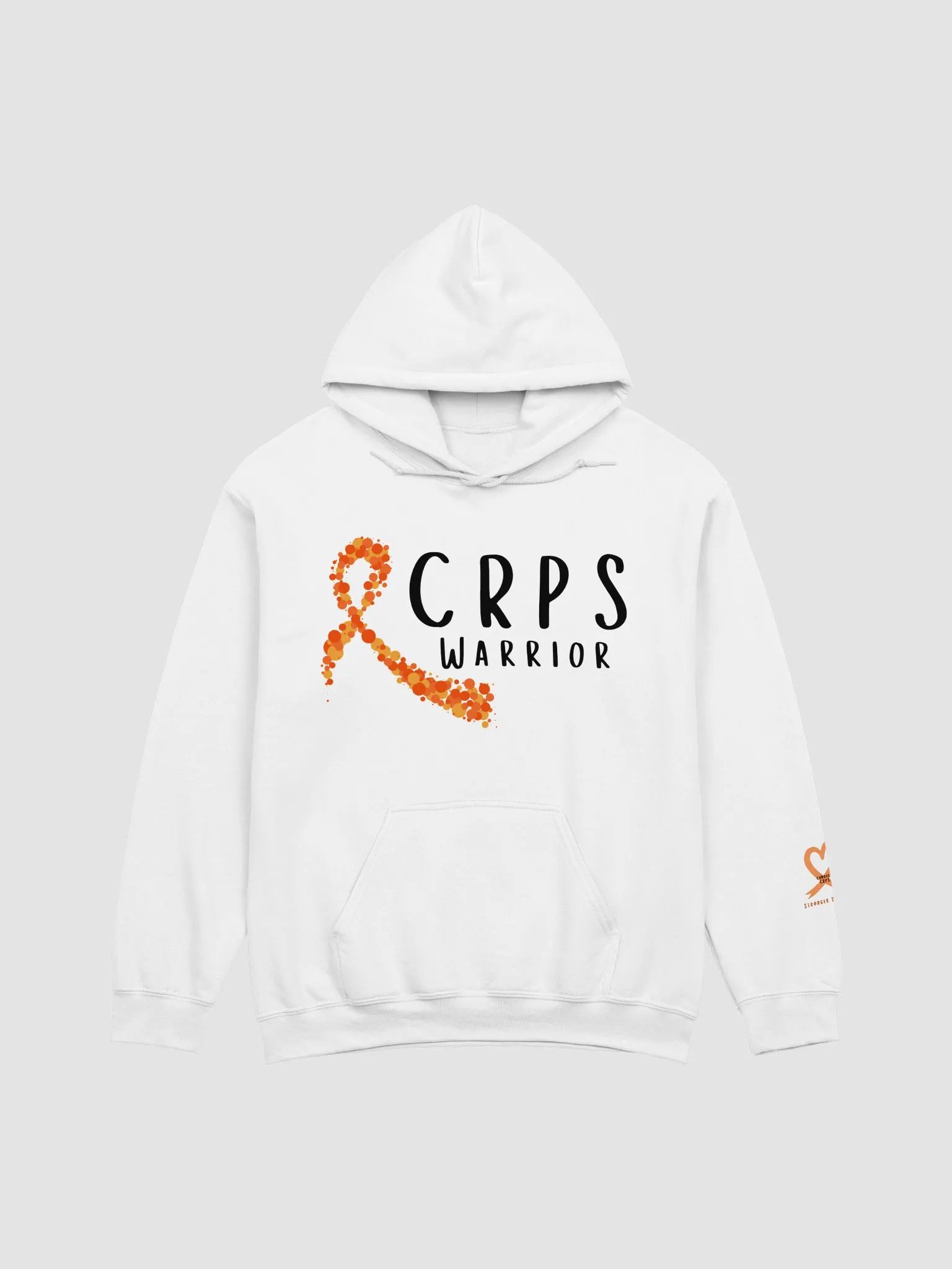 CRPS Warrior Bubble Ribbon Hoodie- Black Print product image (1)