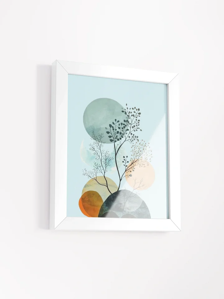 Nature Inspired Geometric Circles Framed Poster product image (2)