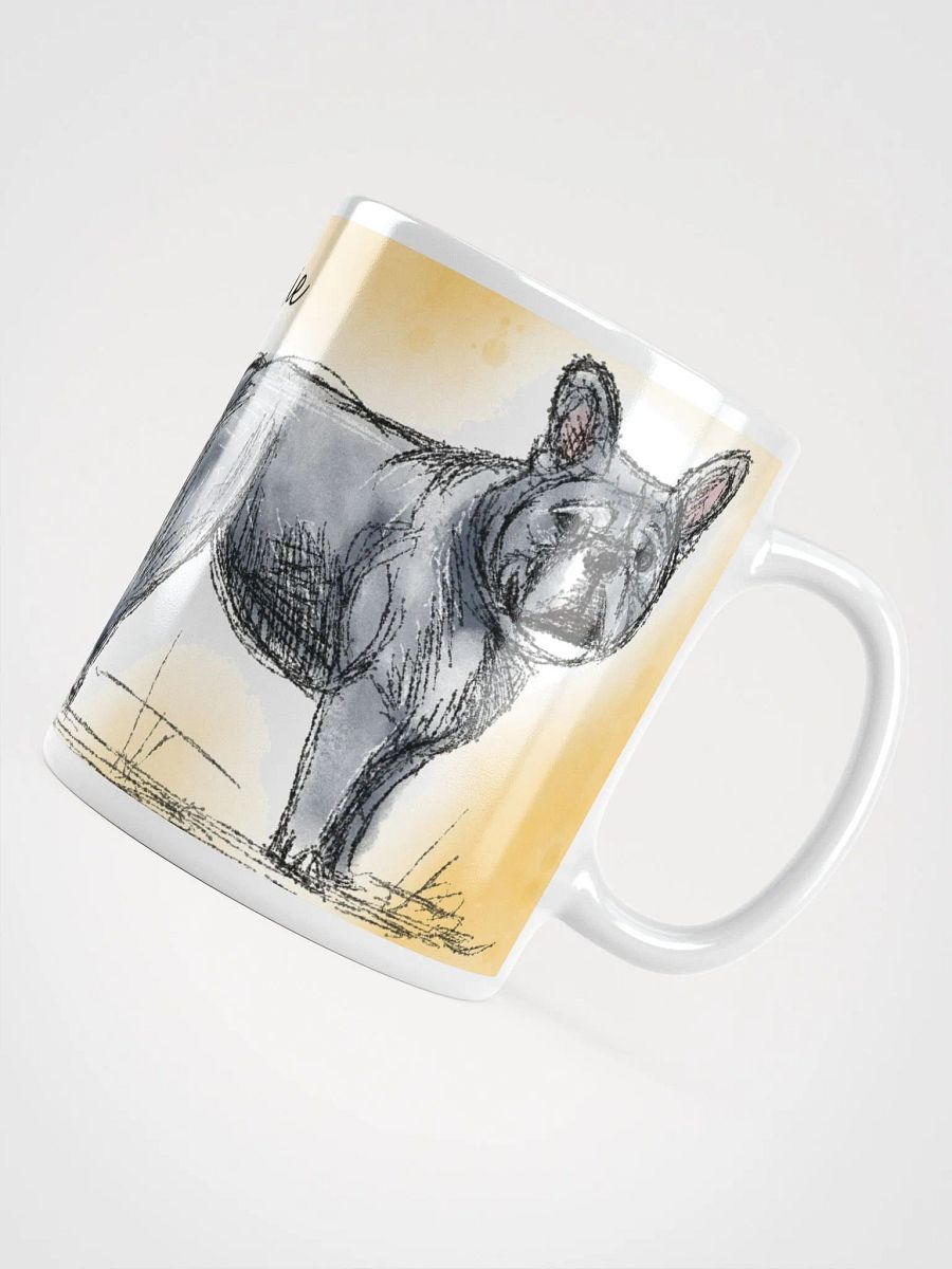 Hand Drawn Frenchie Love White Glossy Mug product image (10)