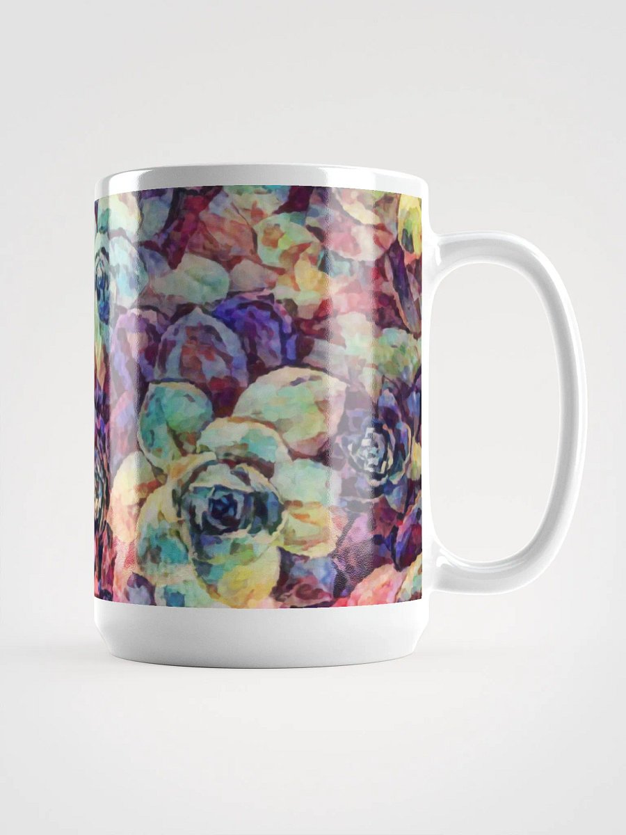 Abstract Graphic | White Coffee Mug | Desert Bloom Succulent product image (3)