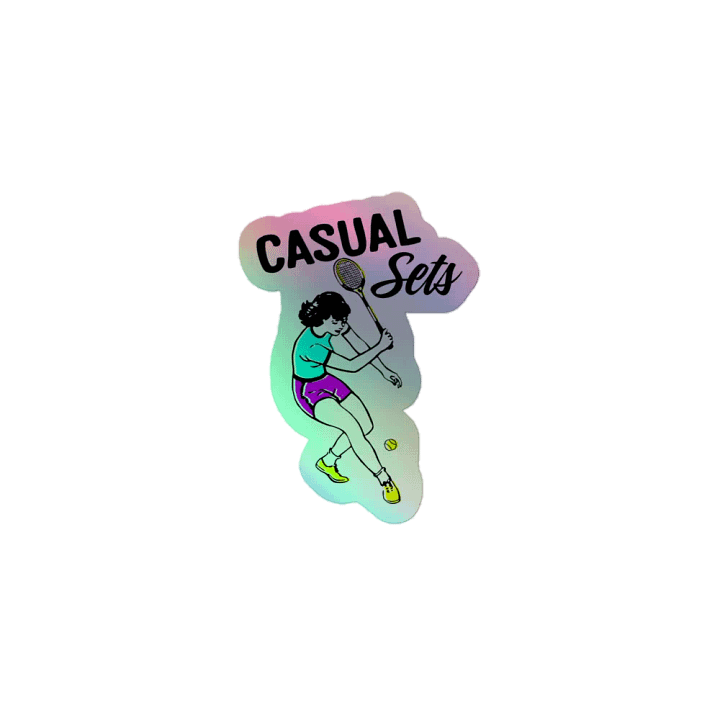 Casual Sets - Tennis Anyone? Hologram Sticker! product image (1)