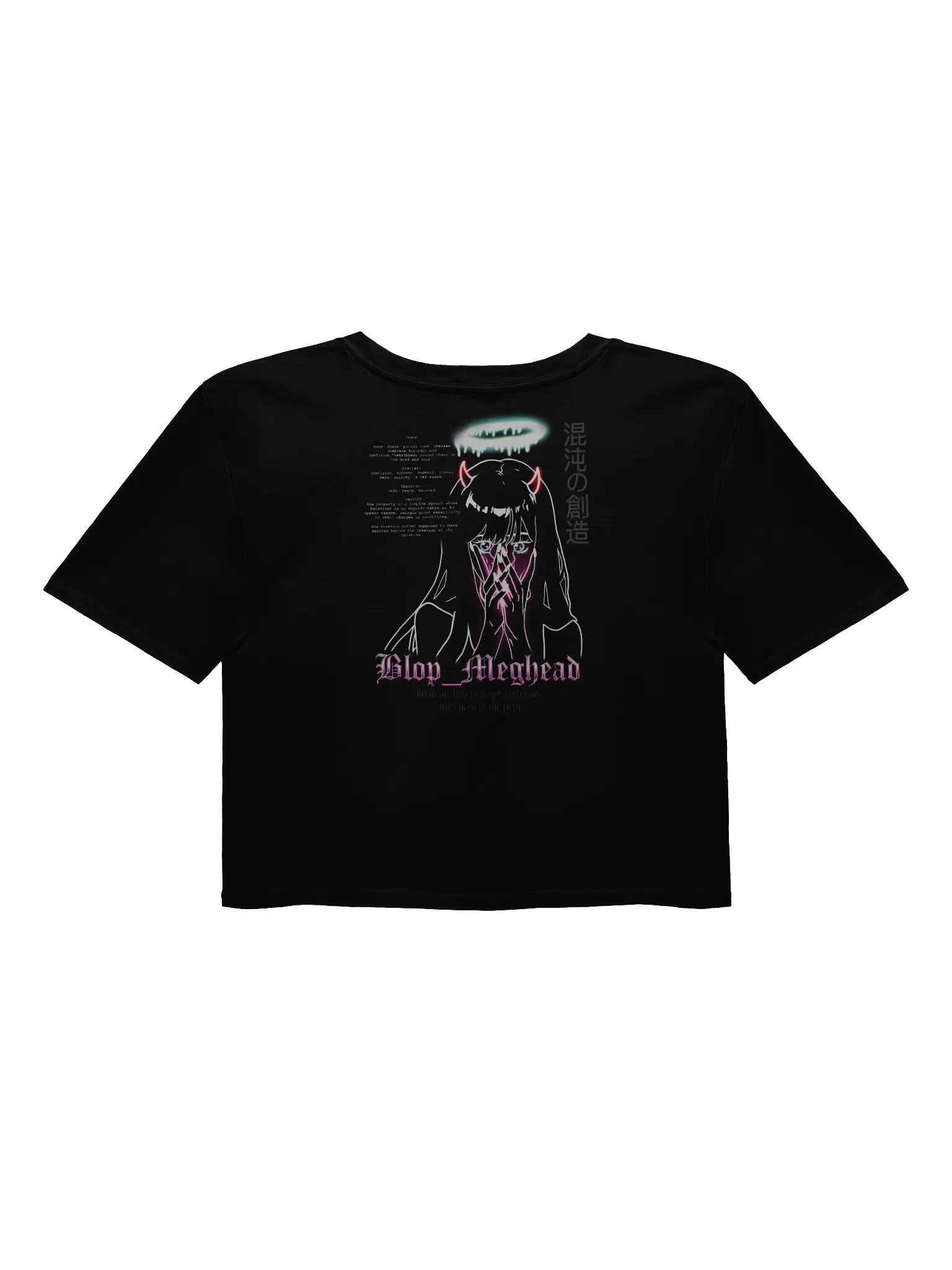 Creation of Chaos Crop Top - White Print product image (9)