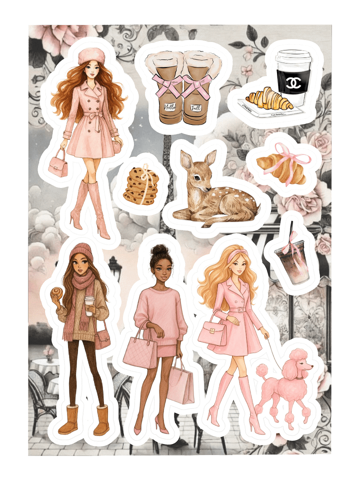 🎀 Parisian Autumn Fashion Sticker Set 🥐 product image (2)