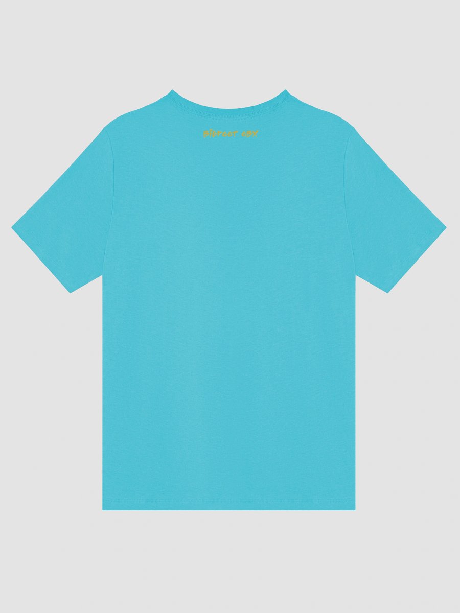 Destination Bigfoot Bronco Bigfoot Logo Bella+Canvas Women's Relaxed V-Neck T-Shirt (Turquoise) product image (4)