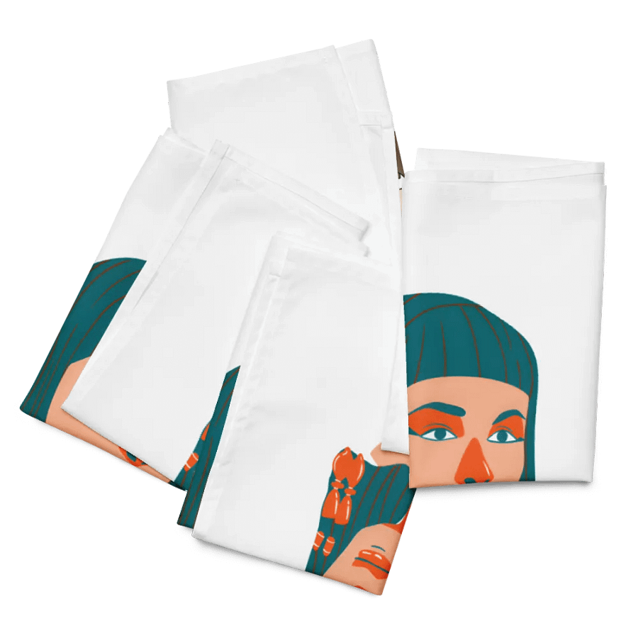 Set 4 serviettes en tissu 