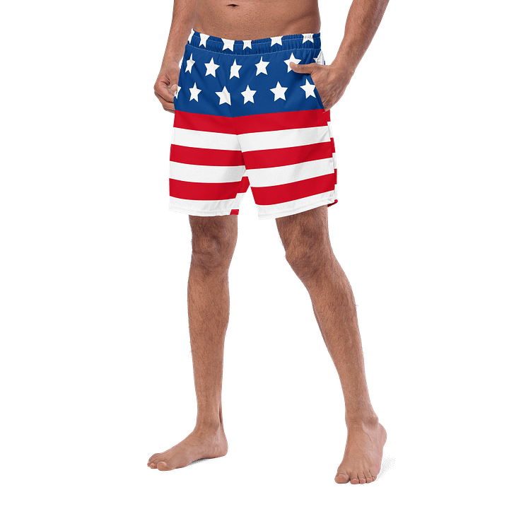 Starry Stripes All-Over Swim Trunks product image (2)