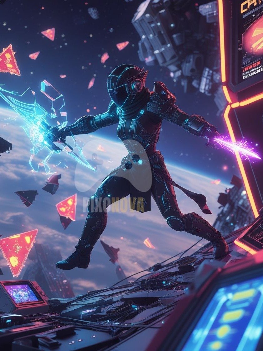 Zero Gravity Raid | Digital Art (1120 x 1120 px, PNG + PDF) product image (4)