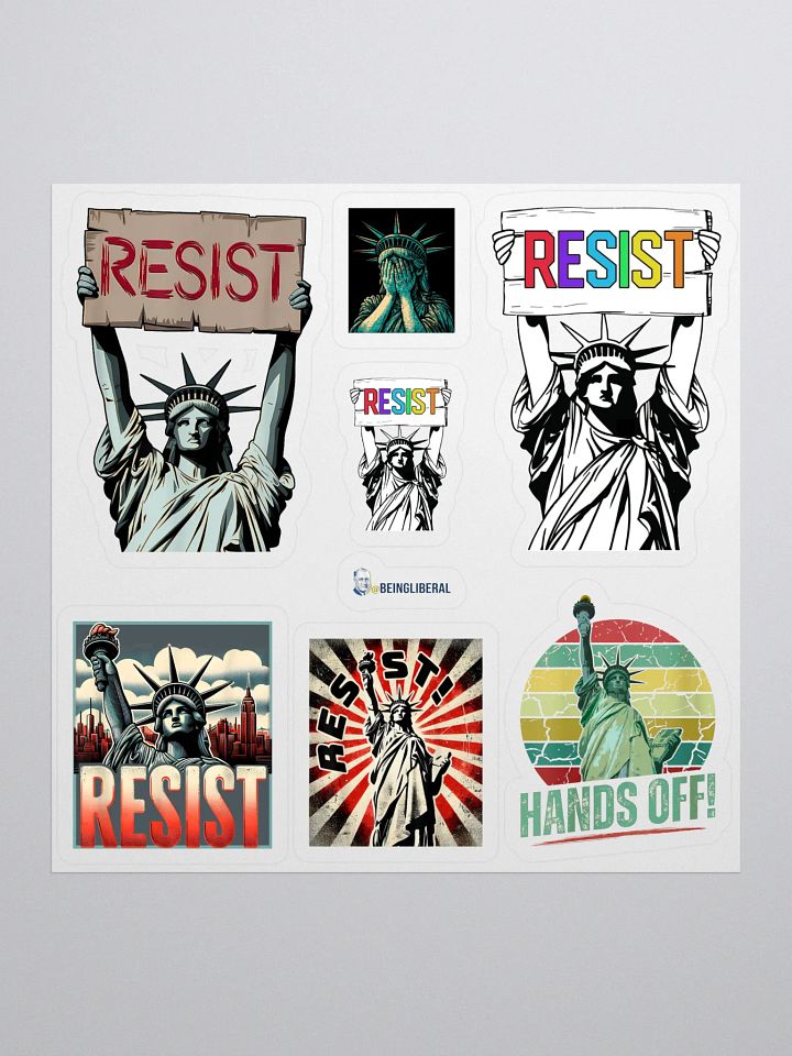 Democratic Political Smorgasbord Pack 3 Resist Stickers - Being Liberal product image (1)