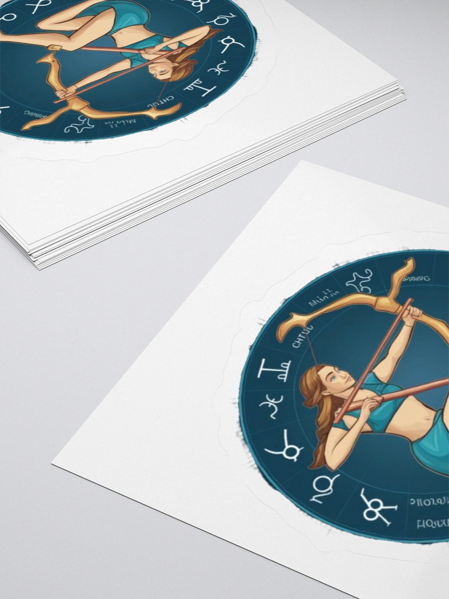 Exclusive Sagittarius Zodiac Sticker: Centaur Archer with Zodiac Wheel - Ideal for Laptops, Cars, and Astrology Enthusiasts! product image (10)