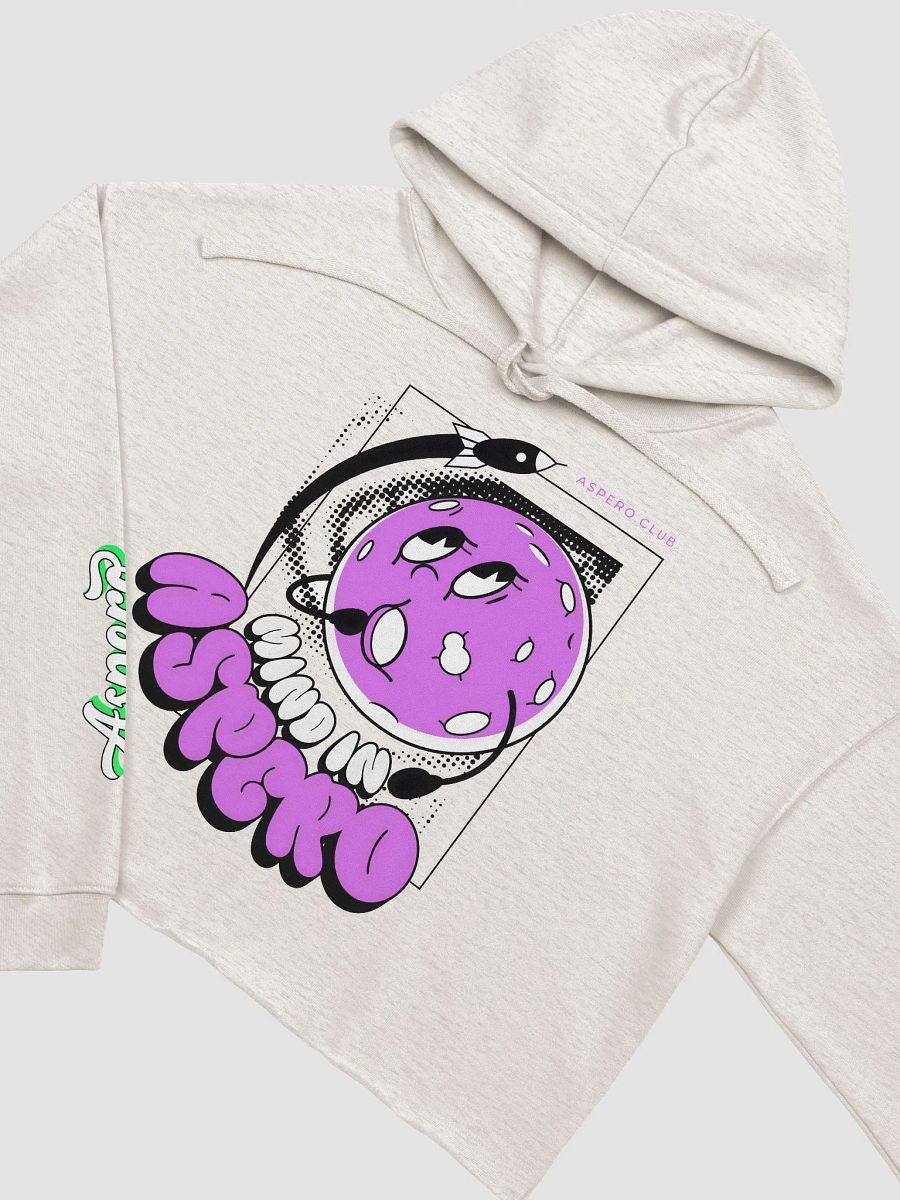 Moon Aspero Bella+Canvas Fleece Crop Hoodie product image (3)