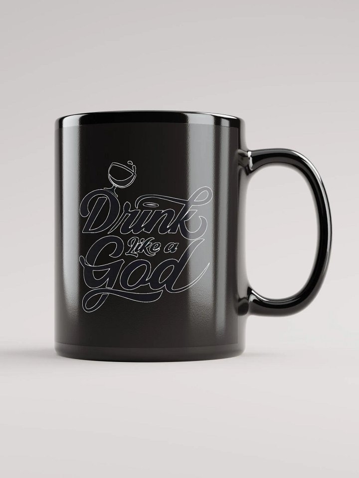 Divine Sips Black Glossy Mug product image (1)