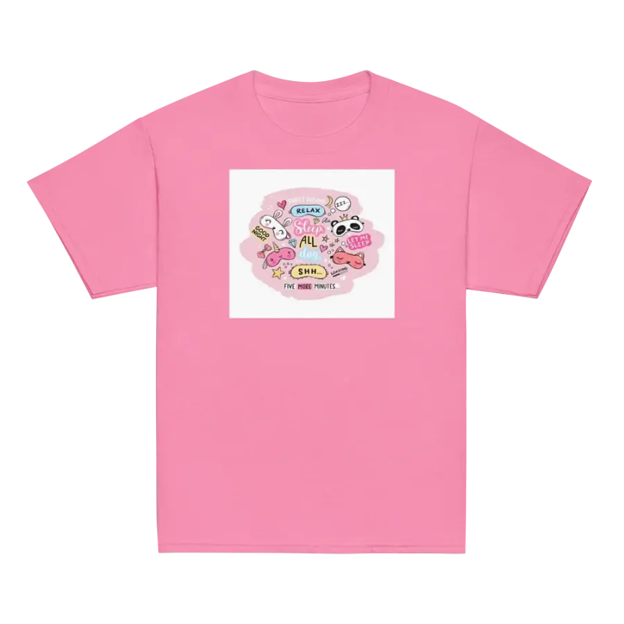 Kids Shirt Sleep Masks Red Background product image (2)