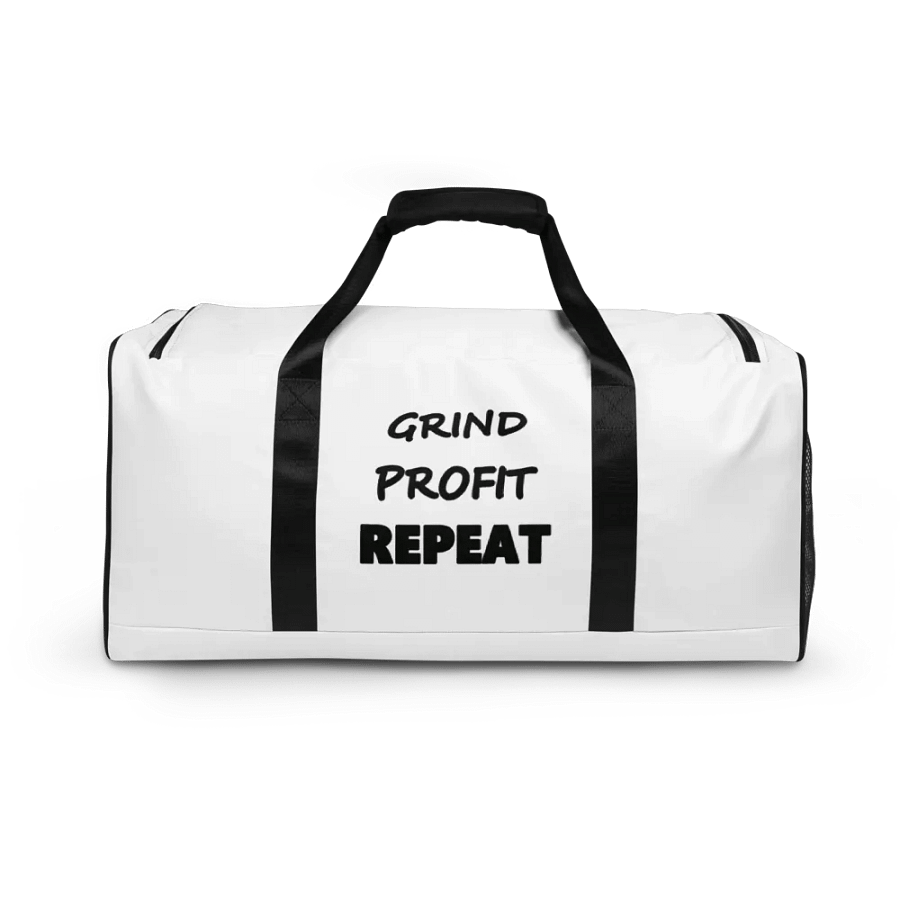 GRIND PROFIT REPEAT All-Over Print Duffle Bag product image (2)