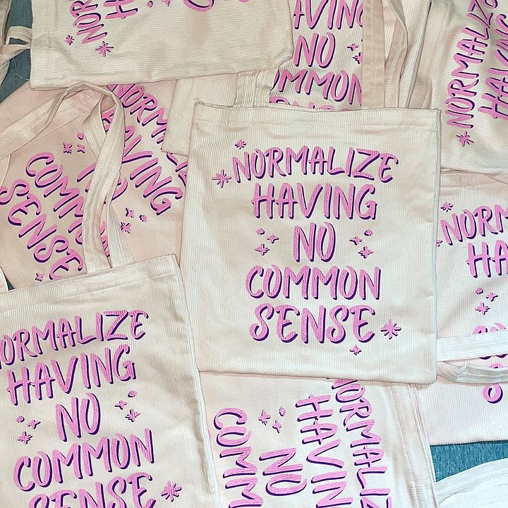 Normalize Having No Common Sense- Tote Bag product image (1)
