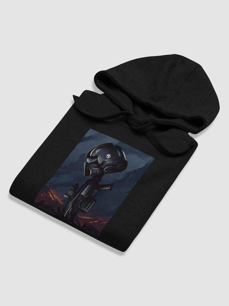 Helldivers 2 Helmet On A Gun Hoodie product image (54)