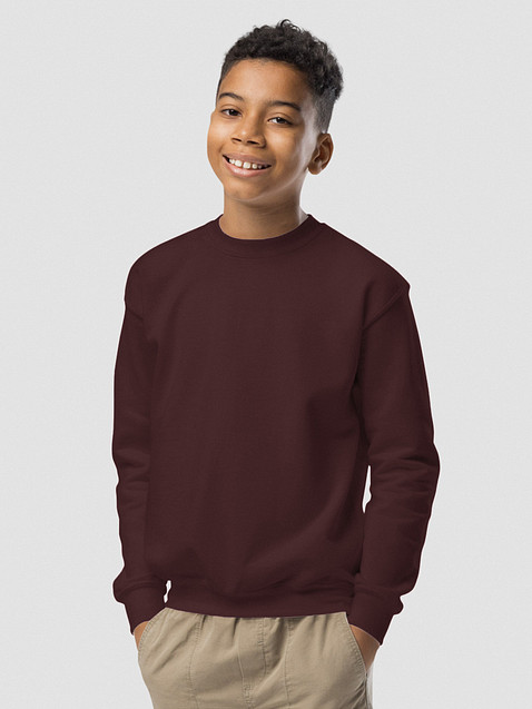 Photo showing Gildan Youth Crew Neck Sweatshirt