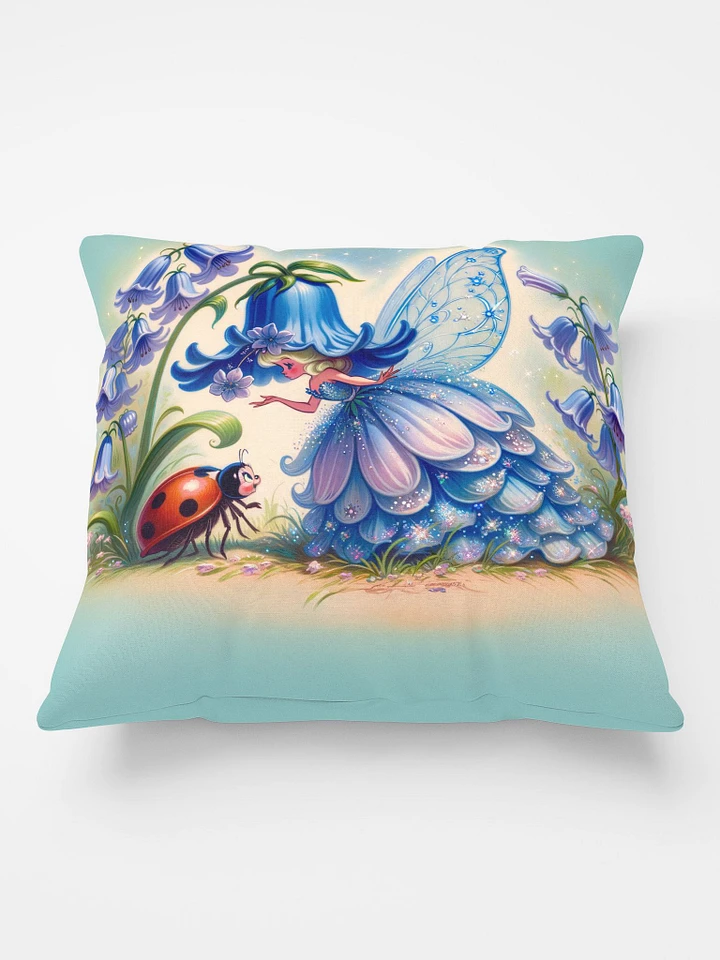 Bluebell Flower Fairy and Ladybug Pillow product image (2)