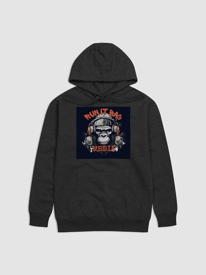 RUN It BAC Media Hoodie Black Logo product image (1)