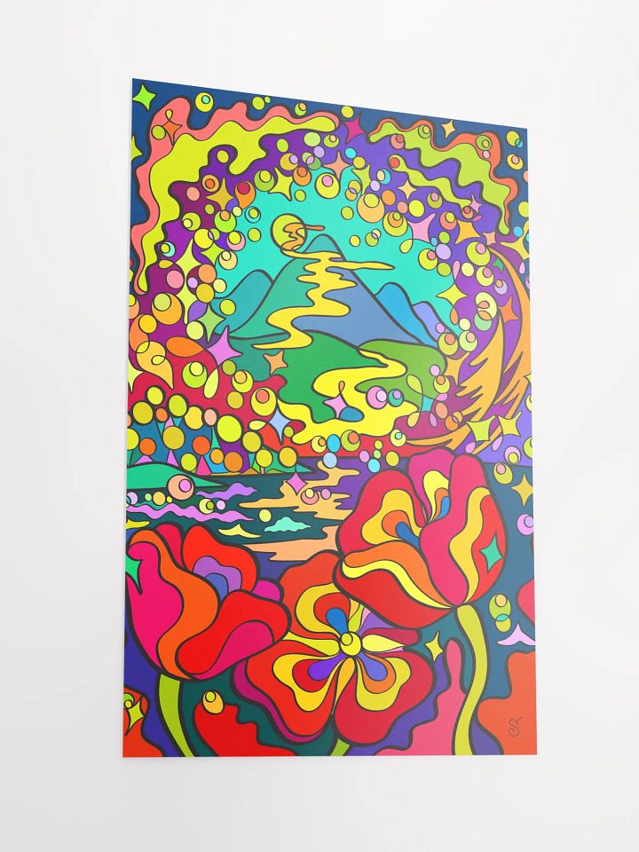 Vibrant Matte Poster Print - Night Poppies product image (2)