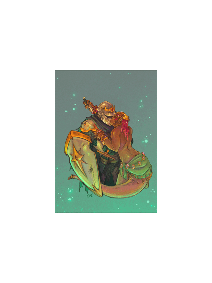 knights kiss | Print product image (1)