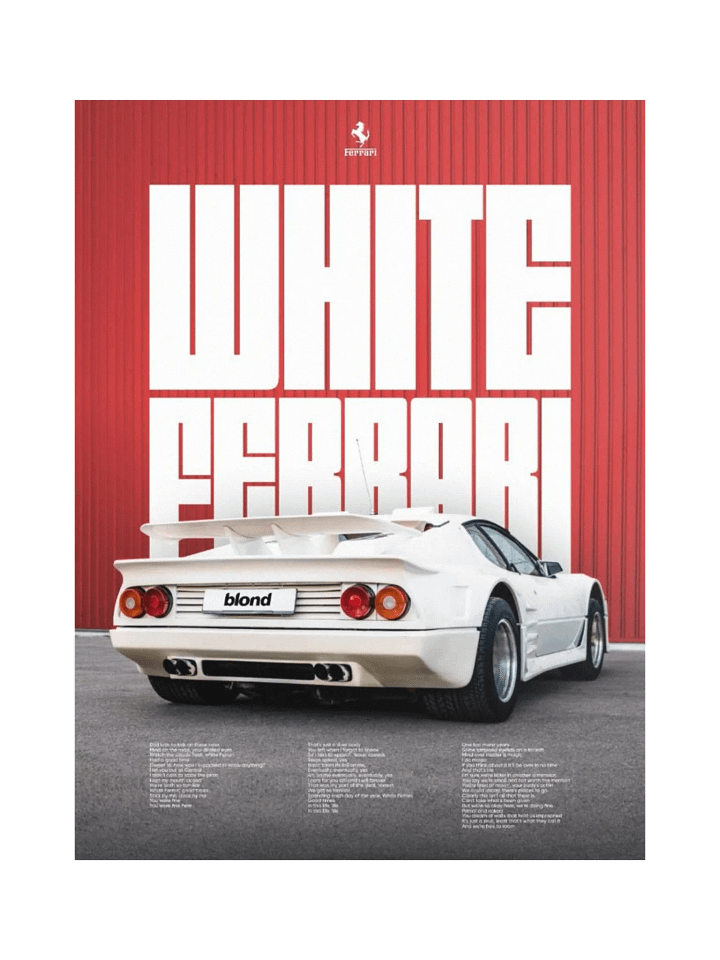 WHITE FERRARI product image (1)