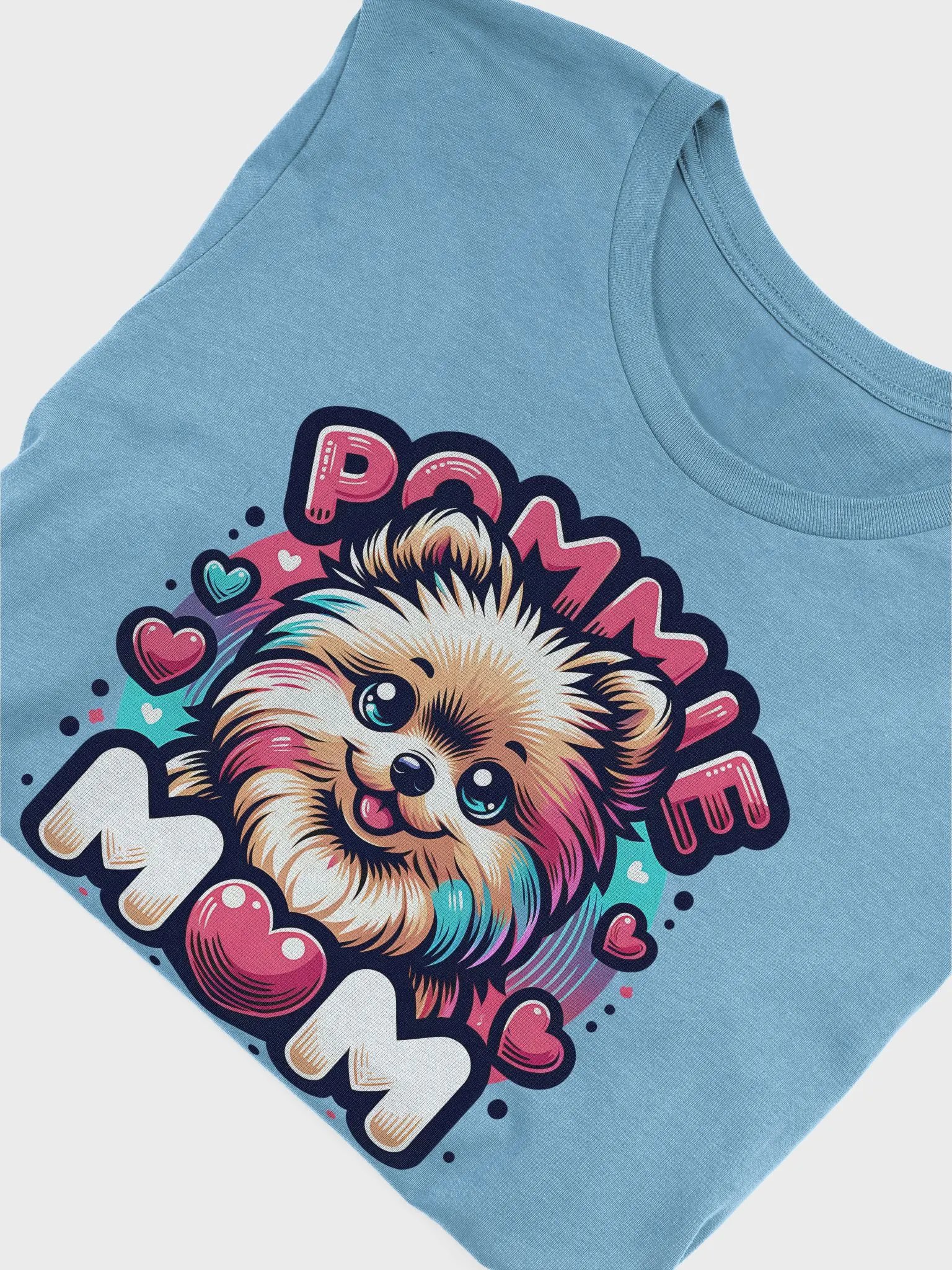 Pommie Mom Design with Colorful Pomeranian and Hearts product image (3)