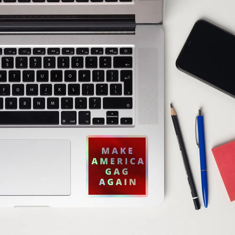 Make America Gag Again Holographic Sticker product image (8)