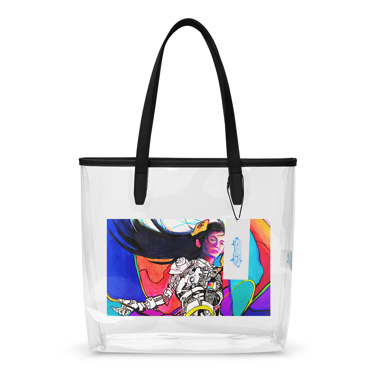 【FILL IN THE BLANK】 Clear AI Bag /追跡付 OVERSATURATION - Clear Tote Bag | alexhasg2g