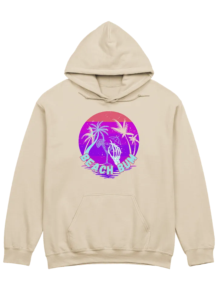 Beach Bum Skeleton Sunset Hoodie product image (2)